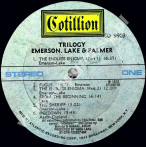 EMERSON, LAKE & PALMER - Trilogy - US Atlantic/Cotillion 1972 1st Press - VINTAGE VINYL