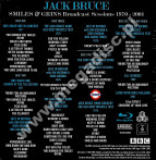 JACK BRUCE - Smiles And Grins - Broadcast Sessions 1970-2001 (4CD + 2BLU-RAY) - UK Esoteric Remastered Edition