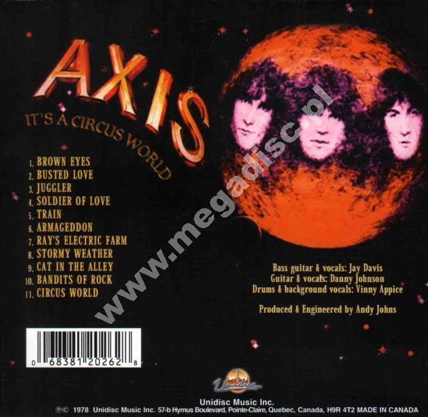 AXIS It's A Circus World CAN Edition POSŁUCHAJ AXIS (US heavy