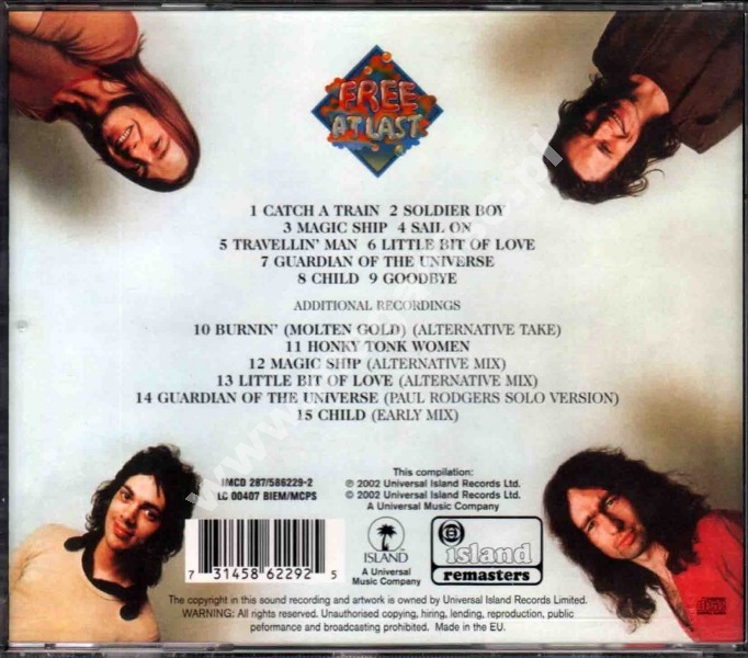 FREE Free At Last UK Expanded Edition FREE MEGADISC Sklep Muzyczny