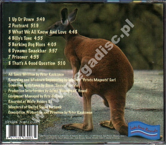 PETER KAUKONEN Black Kangaroo US Edition POSŁUCHAJ VERY RARE