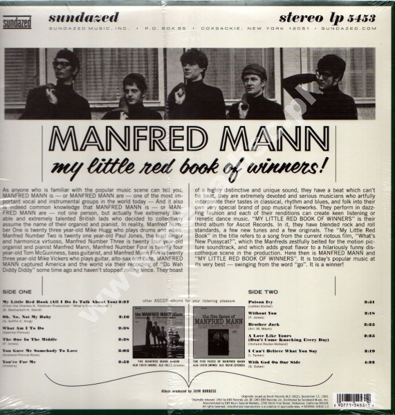 MANFRED MANN - My Little Red Of Winners - US Sundazed 180g Press - MANFRED MANN - MEGADISC Sklep Muzyczny