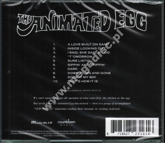 ANIMATED EGG Animated Egg EU Music On CD Edition POSŁUCHAJ