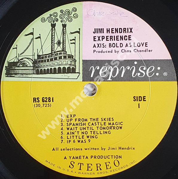 JIMI HENDRIX EXPERIENCE Axis Bold As Love US Reprise 1967 Stereo