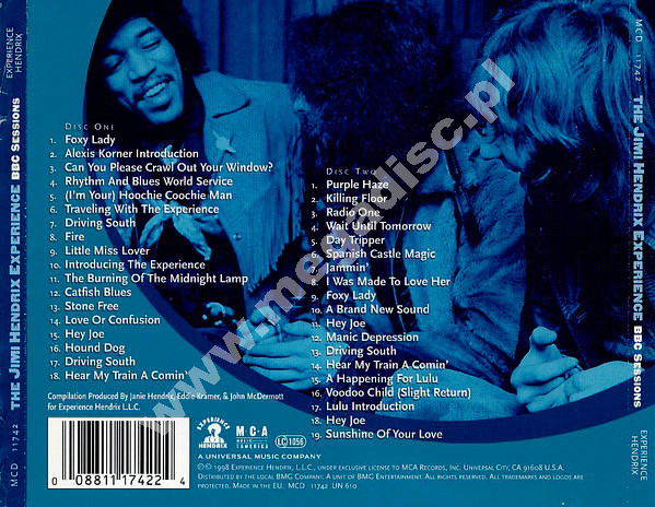 JIMI HENDRIX EXPERIENCE BBC Sessions (2CD) EU Remastered MONO