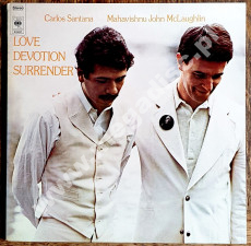 CARLOS SANTANA / MAHAVISHNU JOHN McLAUGHLIN - Love Devotion Surrender - NL CBS ('orange') 1973 1st Press - NEAR MINT VINTAGE VINYL