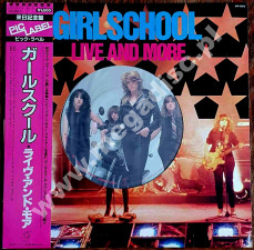 GIRLSCHOOL - Live And More EP - JAPAN Bronze/Victor 1982 1st Press (+OBI) - NEAR MINT VINTAGE VINYL