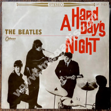 BEATLES - A Hard Day's Night - JAPAN Odeon RED VINYL 1966 (with 1964 1st Press COVER) STEREO Press - NEAR MINT VINTAGE VINYL