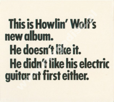 HOWLIN' WOLF - Howlin' Wolf Album - EU Digipack Edition - POSŁUCHAJ - VERY RARE