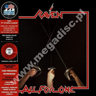 RAVEN - All For One - EU RED VINYL Limited Press