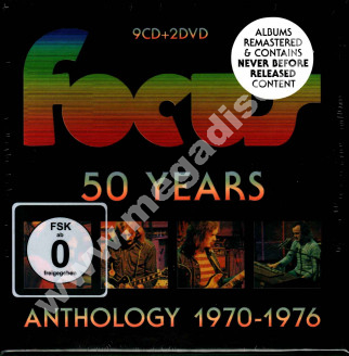 FOCUS - 50 Years: Anthology 1970-1976 (9CD+2DVD) - NL Red Bullet Remastered Edition