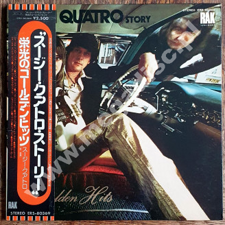 SUZI QUATRO - Suzi Quatro Story - Golden Hits 1972-1975 - JAPAN RAK 1975 1st Press (+OBI + POSTER) - NEAR MINT VINTAGE VINYL