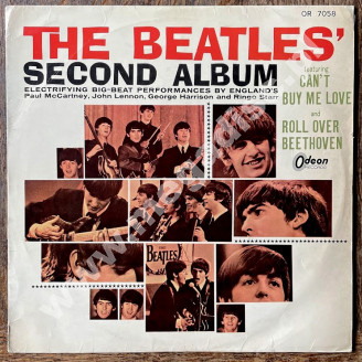 BEATLES - Second Album - JAPAN Odeon RED VINYL 1964 MONO 1st Press - EXCELLENT VINTAGE VINYL