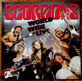 SCORPIONS - World Wide Live (2LP) - GERMAN EMI Harvest 1985 1st Press (+POSTER)  - NEAR MINT VINTAGE VINYL