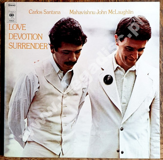 CARLOS SANTANA / MAHAVISHNU JOHN McLAUGHLIN - Love Devotion Surrender - NL CBS ('orange') 1973 1st Press - NEAR MINT VINTAGE VINYL