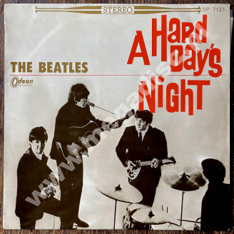 BEATLES - A Hard Day's Night - JAPAN Odeon RED VINYL 1966 (with 1964 1st Press COVER) STEREO Press - NEAR MINT VINTAGE VINYL