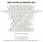 GARY GLITTER - 20 Greatest Hits (1972-75) - GER Repertoire Edition
