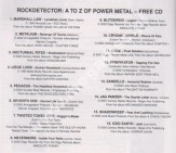 A-Z Of Power Metal (BOOK + CD) - UK Edition
