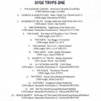 VARIOUS ARTISTS - Syde Tryps One - UK Wooden Hill Edition