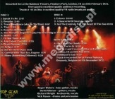 PINK FLOYD - Live At The Rainbow February 1972 (2CD) - SPA Top Gear - POSŁUCHAJ - VERY RARE