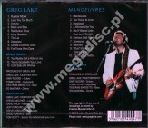 GREG LAKE - Greg Lake / Manoeuvres (2CD) +4 - UK Manticore Remastered Edition