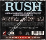RUSH - Live At Agora Ballroom, Cleveland, December 1974 - UK Edition - POSŁUCHAJ - OSTATNIA SZTUKA!