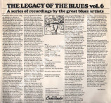 BIG JOE WILLIAMS - Legacy Of The Blues Vol. 6 - POL 1st Press