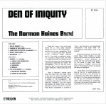 NORMAN HAINES BAND - Den Of Iniquity +2 - EU Ethelion Press - POSŁUCHAJ - VERY RARE