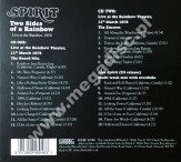 SPIRIT - Two Sides Of A Rainbow - Live At The Rainbow 1978 (2CD) - UK Esoteric Remastered Edition - POSŁUCHAJ