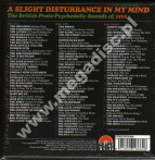 VARIOUS ARTISTS - A Slight Disturbance In My Mind: British Proto-Psychedelic Sounds Of 1966 (3CD) - UK Grapefruit Edition