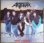 ANTHRAX - Anti-Social - MAXI SINGIEL - UK Island 1989 RED VINYL 1st Press - VINTAGE VINYL