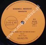 DASHIELL HEDAYAT - Obsolete - FRENCH Shandar 1974 Press - VINTAGE VINYL