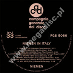 NIEMEN - In Italy 1969-1970 - ITALIAN Limited Press - POSŁUCHAJ - VERY RARE