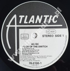 AC/DC - Flick Of The Switch - German Atlantic 1983 1st Press - VINTAGE VINYL