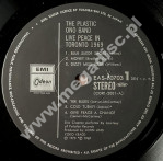 PLASTIC ONO BAND - Live Peace In Toronto 1969 - JAPAN EMI/Odeon 1977 Press (+OBI) - NEAR MINT VINTAGE VINYL
