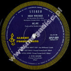 AC/DC - High Voltage (Australian Version) - AUSTRALIAN Albert Productions ('dark blue') 1977 2nd Press (with 1975 1st Press COVER) - NEAR MINT VINTAGE VINYL