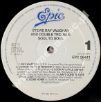 STEVIE RAY VAUGHAN AND DOUBLE TROUBLE - Soul To Soul - NL Epic 1985 1st Press - NEAR MINT VINTAGE VINYL