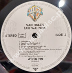 VAN HALEN - Fair Warning - GERMAN Warner Bros. 1981 1st Press - NEAR MINT VINTAGE VINYL