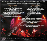 PINK FLOYD - Live In Boston, June 1977 (2CD) - EU Sweet Leaf Limited Edition - VERY RARE - POSŁUCHAJ