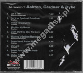 ASHTON, GARDNER & DYKE - The Worst Of Ashton, Gardner & Dyke - Gonzo Multimedia Edition - UNIKALNY CD