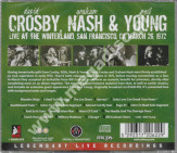 David Crosby, Graham Nash & Neil Young - Live at the Winterland, San Francisco, March 26, 1972 - Remastered Edition - UNIKALNY CD
