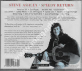 STEVE ASHLEY - Speedy Return - Gull Records - UNIKALNY CD