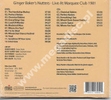 GINGER BAKER'S NUTTERS – Live At The Marquee Club 1981 (CD+DVD) - MIG Remastered Edition