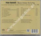 PETER HAMMILL – Been Alone So Long (2CD) - MIG Music Remastered Edition