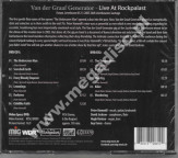 VAN DER GRAAF GENERATOR – Live At Rockpalast – Leverkusen 2005 (2CD+DVD) - MIG Remastered Edition
